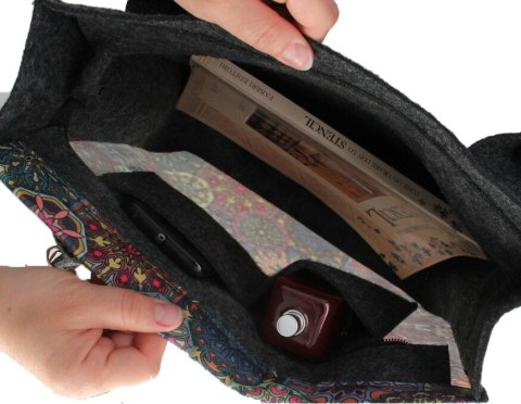 Torba filcowa CITY ANTRACYT Women Bertoni Torba filcowa CITY ANTRACYT Women Bertoni