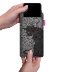 Etui na smartfon XXL antracyt KLEKS Bertoni