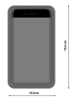 Etui na smartfon XXL antracyt VALENCIA Bertoni