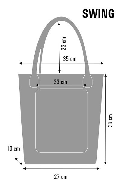 Torba filcowa SWING Pocałunek Bertoni Torba filcowa SWING Pocałunek Bertoni