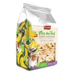 Vita Herbal dla gryzoni i królika, chipsy bananowe, 150g VITAPOL