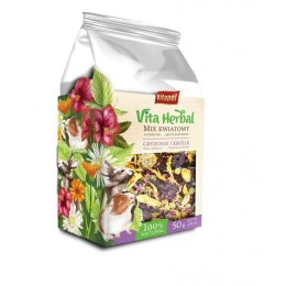 Vita Herbal dla gryzoni i królika, mix kwiatowy, 50g VITAPOL