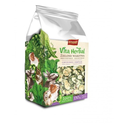 Vita Herbal dla gryzoni i królika, zielone warzywa, 150g VITAPOL