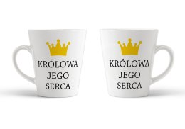 Kubek latte Królowa jego serca