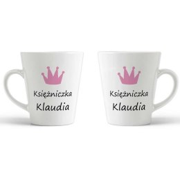 Kubek latte księżniczka z imieniem dla kobiet