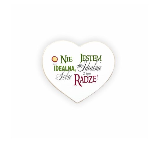 Magnes Zawieszka Serce 02 -Nie jestem - MS/02/254 Magnes Zawieszka Serce 02 -Nie jestem - MS/02/254