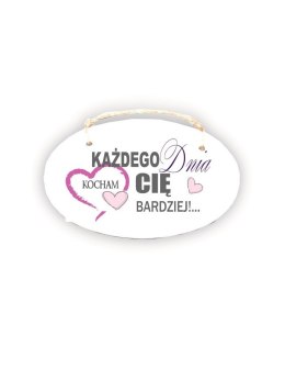 Zawieszka Elipsa 01 - Każdego dnia kocham Cię bardziej!... - E/01/96