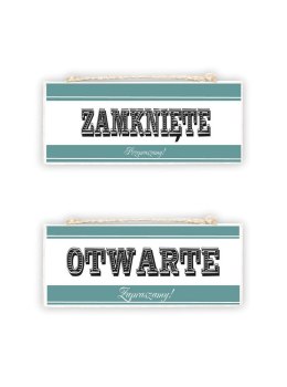 Tabliczka Dwustronna 04 - Otwarte/Zamknięte... - TCD/04/534