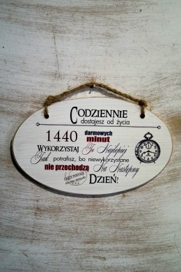 Zawieszka Elipsa 01 - Codziennie dostajesz od życia... - E/01/546