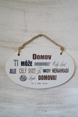 Zawieszka Elipsa 01 - Domov ti moze nahradit cely svet... - E/01/10SK