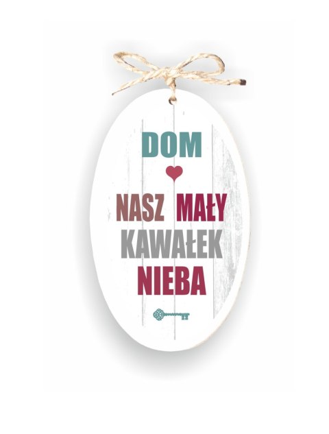 Zawieszka Elipsa 02 - Dom nasz mały...- E/02/532 pion