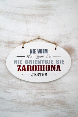 Zawieszka Elipsa 02 - Zarobiona jestem...- E/02/633