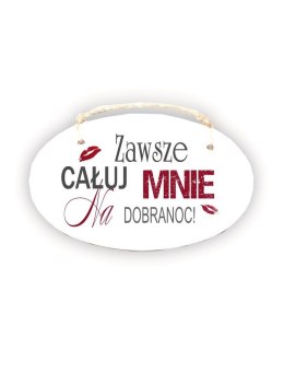 Zawieszka Elipsa 02 - Zawsze całuj...- E/02/34