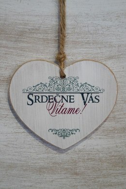 Zawieszka Serce 02 - Srdecne vas vitame!... - S/02/228SK