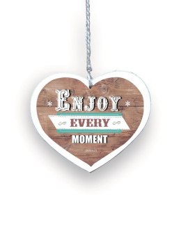 Zawieszka Serce 03 - Enjoy every moment... - S/03/02EN