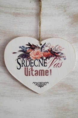 Zawieszka Serce 04 - Srdecne vas vitame... - S/04/237SK