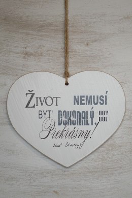 Zawieszka Serce 04 - Zivot nemusi byt' doskonaly... - S/04/30SK