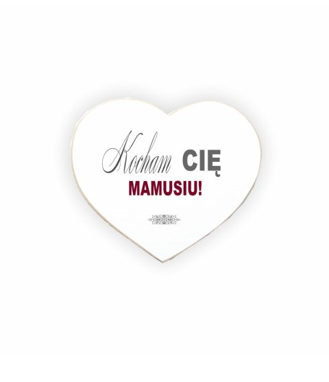 Magnes Zawieszka Serce 01 - Kocham Cię Mamusiu! - MS/01/61 Magnes Zawieszka Serce 01 - Kocham Cię Mamusiu! - MS/01/61