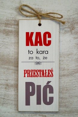 Tabliczka 02 - Kac to kara... - TC/02/661 pion