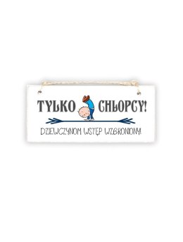 Tabliczka 02 - Tylko chłopcy! - TC/02/893