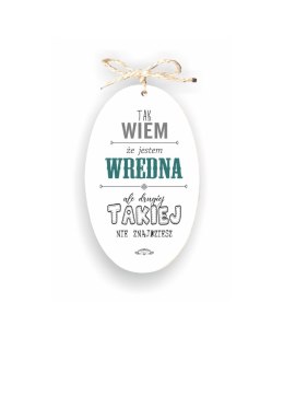 Zawieszka Elipsa 01 - Tak wiem że jestem... - E/01/670 pion