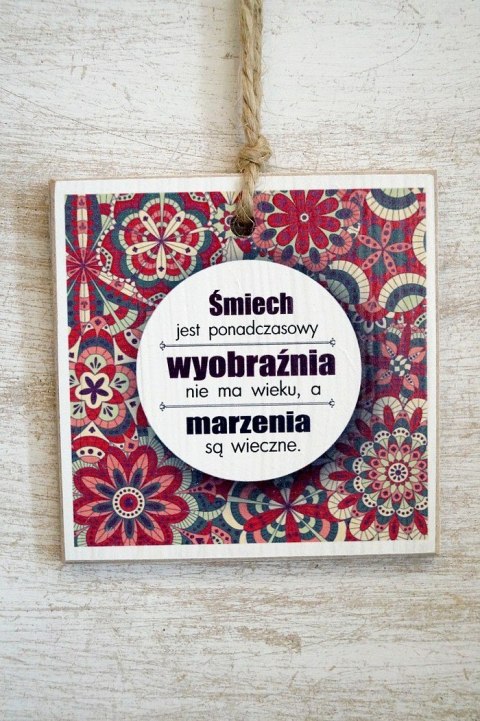 Zawieszka Kwadrat 01 - Śmiech jest ponadczasowy... - KW/01/671