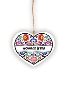 Zawieszka Serce 02 - Kochom Cię, że HEJ!- S/02/1099