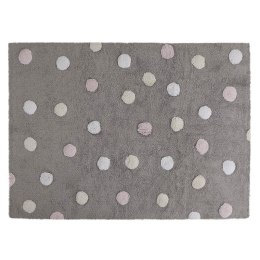 Dywan bawełniany Topos Tricolor Grey Pink 120x160 cm Lorena Canals