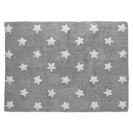 Lorena Canals Dywan bawełniany Grey Stars White 120 x 160 cm Lorena Canals