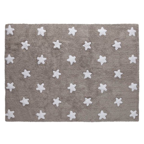 Lorena Canals Dywan bawełniany Linen Stars White 120 x 160 cm Lorena Canals