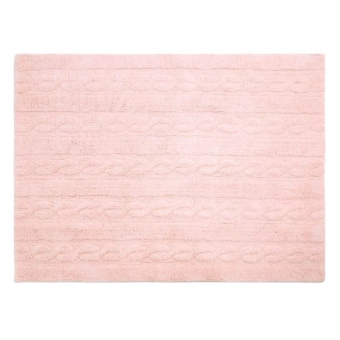 Lorena Canals Dywan bawełniany Trenzas Soft Pink 120 x 160 cm Lorena Canals