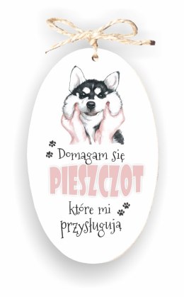 Zawieszka Elipsa 01 - Domagam się pieszczot... (pies) - E/01/1223 (pion)