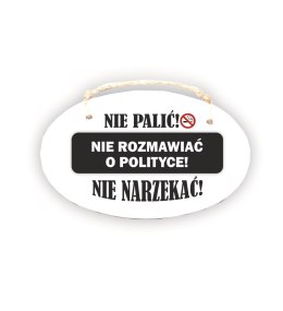 Zawieszka Elipsa 01 - Nie palić - E/01/1461