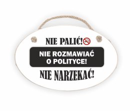 Zawieszka Elipsa 03 - Nie palić - E/03/1461