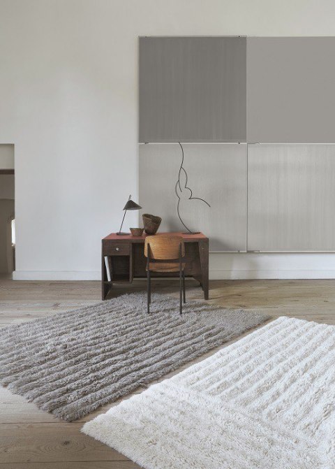 Dywan wełniany Dunes White 80x140 cm Lorena Canals Lorena Canals Dywan wełniany Dunes White 80x140 cm Lorena Canals Lorena Canals