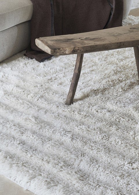 Dywan wełniany Dunes White 80x140 cm Lorena Canals Lorena Canals Dywan wełniany Dunes White 80x140 cm Lorena Canals Lorena Canals