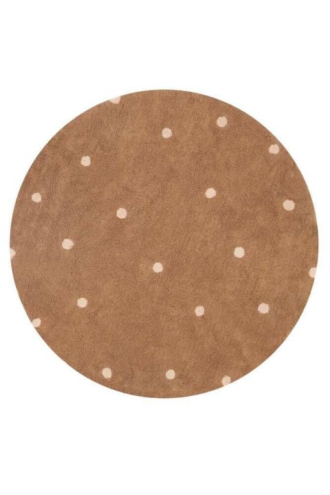 Dywan do prania Round Dot Chestnut 140cm Lorena Canals