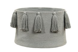 Lorena Canals Kosz dekoracyjny Tassels Light Grey Lorena Canals