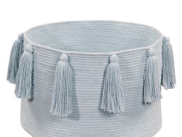 Lorena Canals Kosz dekoracyjny Tassels Soft Blue Lorena Canals