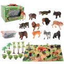 WOOPIE Large Wild Animal Figures Set + Mat and Accessories 23 el. Woopie