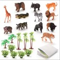 WOOPIE Large Wild Animal Figures Set + Mat and Accessories 23 el. Woopie