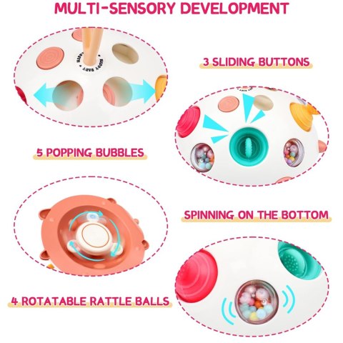 WOOPIE BABY Zabawka Sensoryczna 4w1 Jeżyk Pop-it Aktywizujący Woopie Baby WOOPIE BABY Zabawka Sensoryczna 4w1 Jeżyk Pop-it Aktywizujący Woopie Baby