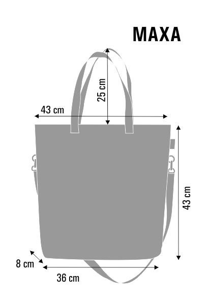 Torba shopper MAXA - Blue Flower Bertoni Torba shopper MAXA - Blue Flower Bertoni