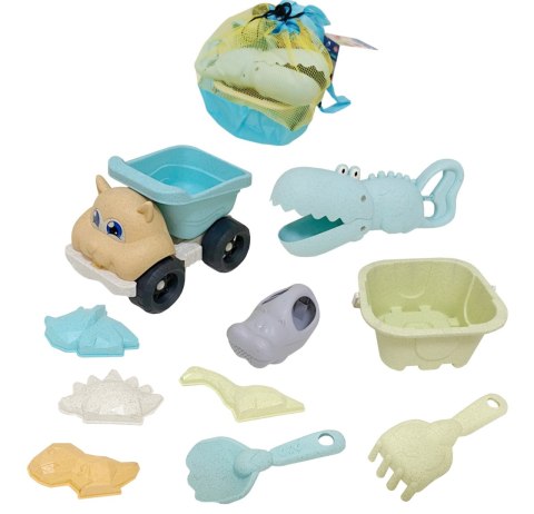 WOOPIE GREEN Zestaw do Piasku z Wiaderkiem i Łopatką Krokodyl w Plecaku 10 el. BIODEGRADOWALNY ORGANICZNY MATERIAŁ Woopie Let's Go Green WOOPIE GREEN Zestaw do Piasku z Wiaderkiem i Łopatką Krokodyl w Plecaku 10 el. BIODEGRADOWALNY ORGANICZNY MATERIAŁ Woopie Let's Go Green