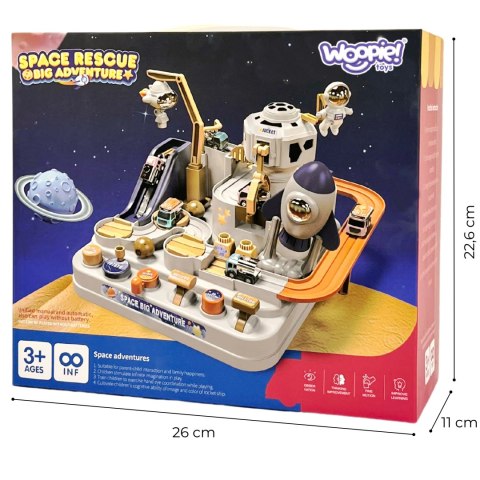 WOOPIE Interaktywny Tor Przeszkód Samochodowy " Kosmiczna Przygoda Astronauty" Woopie WOOPIE Interaktywny Tor Przeszkód Samochodowy " Kosmiczna Przygoda Astronauty" Woopie
