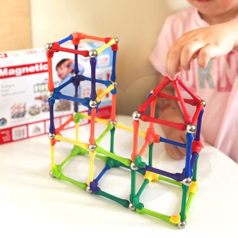 WOOPIE Klocki Magnetyczne Konstrukcyjne Układanka 110 el._8SZT Woopie WOOPIE Klocki Magnetyczne Konstrukcyjne Układanka 110 el._8SZT Woopie