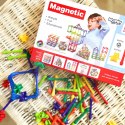WOOPIE Klocki Magnetyczne Konstrukcyjne Układanka 110 el._8SZT Woopie