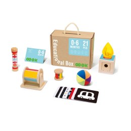 TOOKY TOY Box Pudełko XXL Montessori Edukacyjne 6w1 Sensoryczne 0-6 Mies Tooky Toy