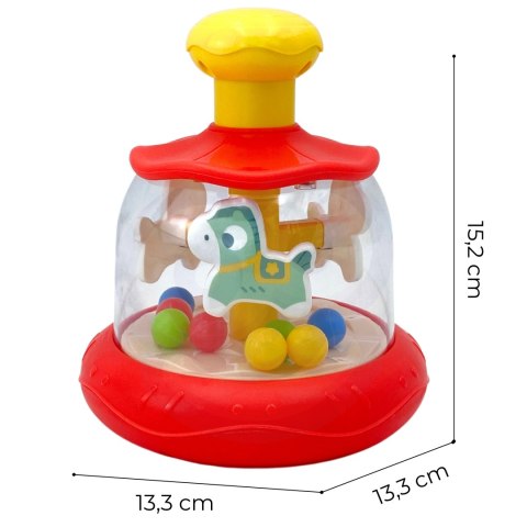 WOOPIE BABY Kolorowe Koniki Czerwona Bączek Karuzela Woopie Baby WOOPIE BABY Kolorowe Koniki Czerwona Bączek Karuzela Woopie Baby