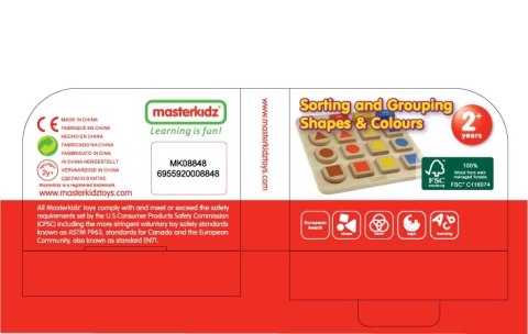 MASTERKIDZ Tablica Edukacyjna Sorter Kształty i Kolory Masterkidz MASTERKIDZ Tablica Edukacyjna Sorter Kształty i Kolory Masterkidz